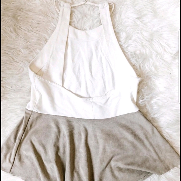 Zara White and Beige Top - Picture 2 of 2